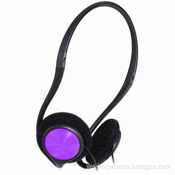 Fashion headset with volume control for girls